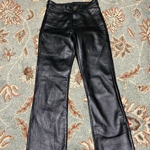 Black Leather M BOSS Apparel Pants.